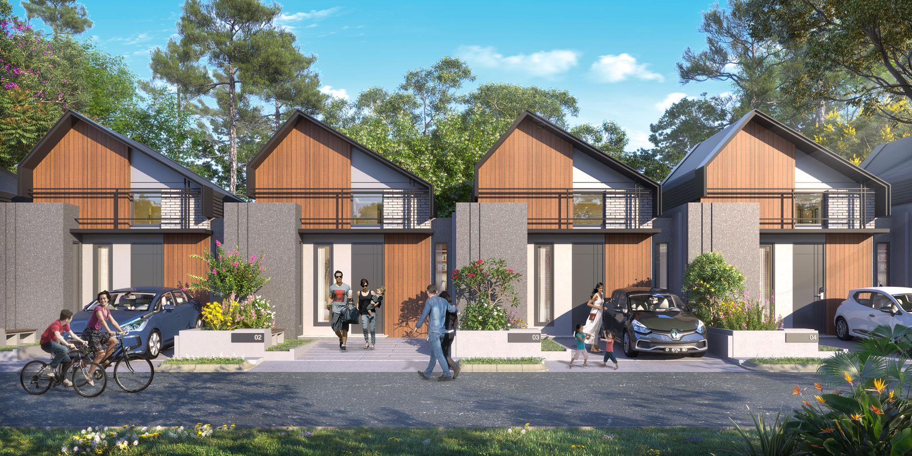 Blok D tembong city - view tampak rumah type 36 copy